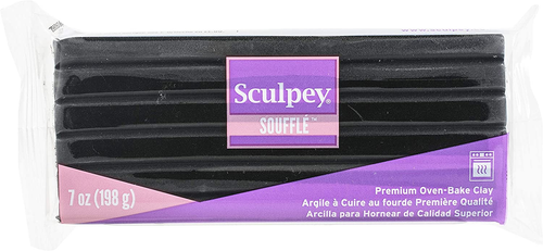 Sculpey Sculpey Souffle 7Oz/198Gm Poppy Seed Polymer Clay, Black - Picture 8 of 12