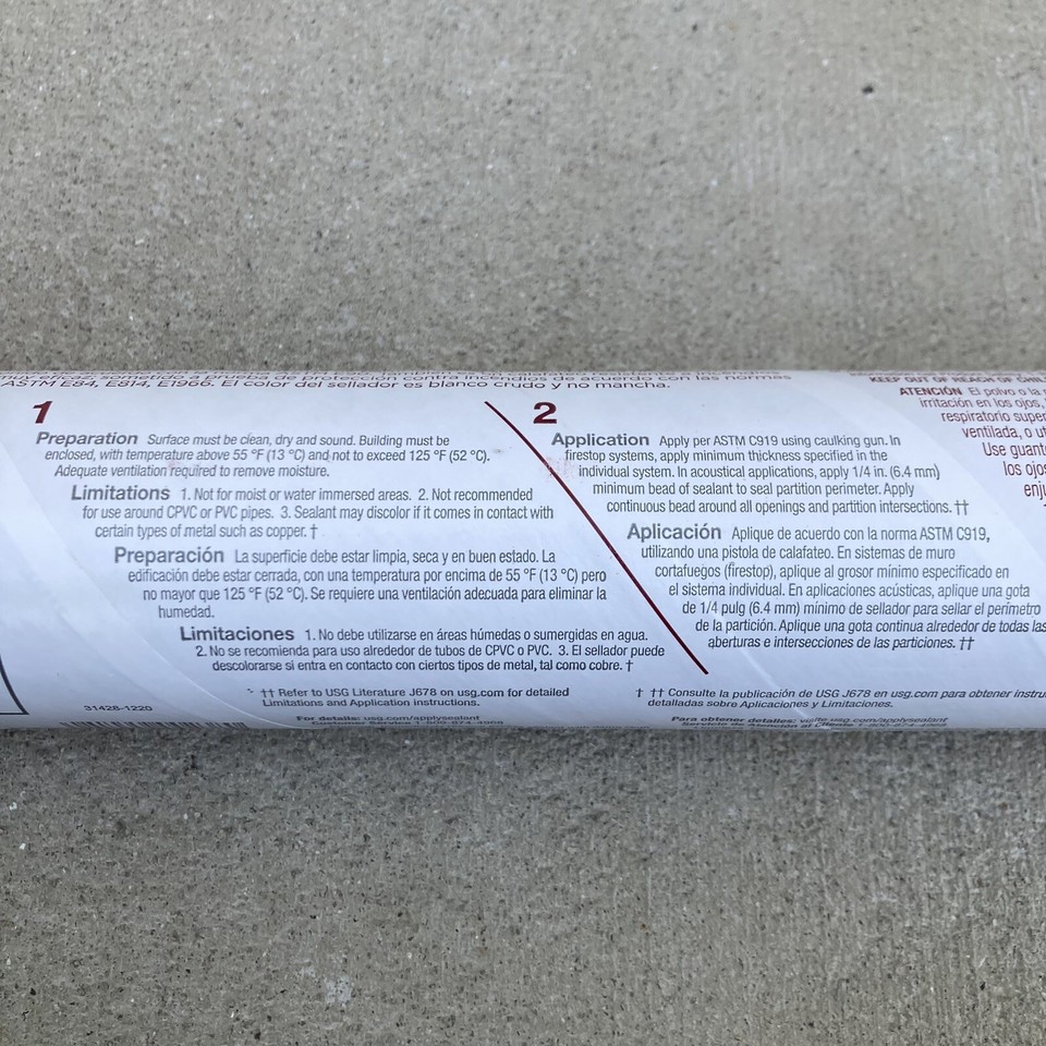 USG Sheetrock Acoustical Sealant 30250 29 OZ (8 Pack) eBay