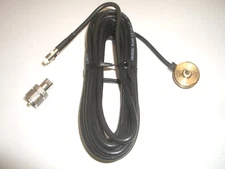PROCOMM MSM38-17NKT NMO MOUNT FITS 3/8" HOLE 17Ft RG-58U COAX CABLE KIT w/PL-259