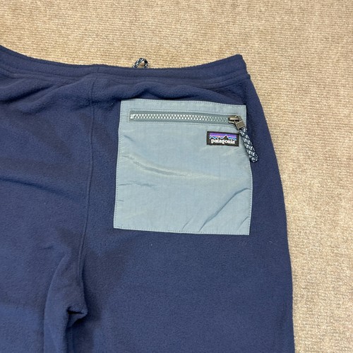 Patagonia Kids Micro D Fleece Jogger Pants Youth XL (14) Navy Elastic Waist NEW - Picture 11 of 11