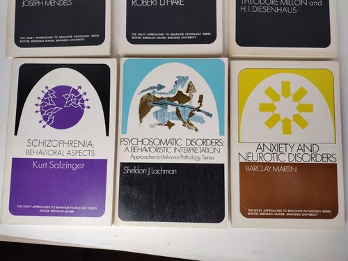 6 Book Set Wiley Pathology Series Schizophrenia, Neurotic, Psychosomatic, Anxiet - Picture 3 of 8