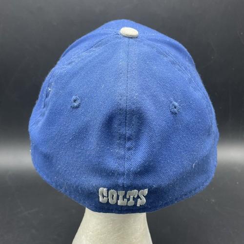 INDIANAPOLIS COLTS New Era 39Thirty Blue NFL Stretch Fitted Hat Sz Med/Large - Picture 3 of 13