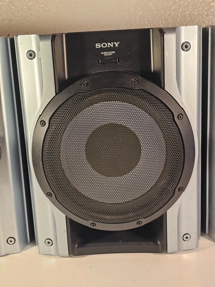 Altavoces de estantería Sony L/R SS-RG444, subwoofer y estéreo SS-WG450 - Ohm probado Foto 3 de 4