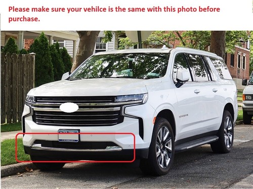 Fit For 21-on Chevrolet Tahoe Suburban Front Bumper Lower Valance Plate Skid BK - Foto 2 di 2