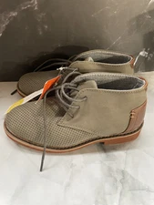 Deer Stags Size 12M Boys Short Dress Booties Beige And Faux Leather New