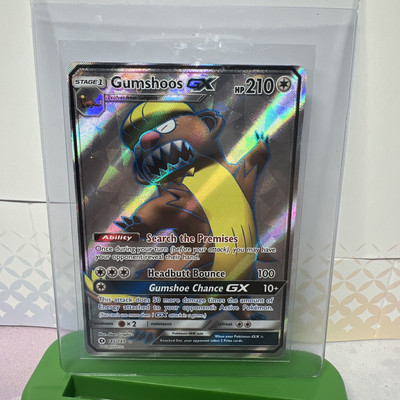 Pokemon Gumshoos GX 145/149 Sun & Moon Ultra Rare Full Art Holo NM