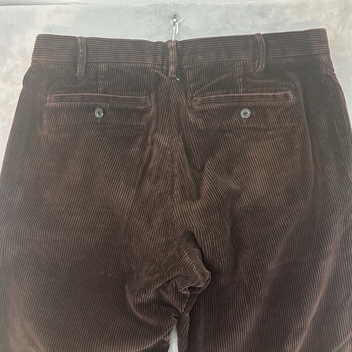 Vintage Eddie Bauer Pants Mens 36x32 Brown Deep Corduroy Straight Leg Baggy Y2K - Picture 13 of 17