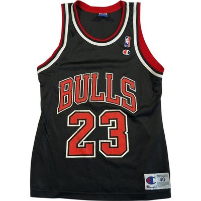 Champion Chicago Bulls NBA Trikot Herren Medium Michael Jordan #23 schwarz Vintage Shirt