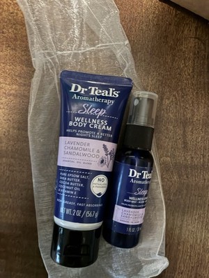 Dr Teal's Aromatherapy Sleep Body Cream 2 oz + Body Mist/Room Spray Lavender