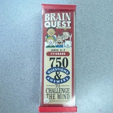 Vintage Brain Quest 1st Grade Deck One 750 Questions  Answers Card Set Ages 6-7