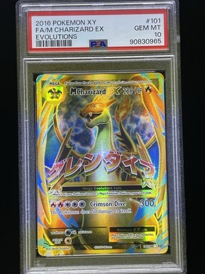 2016 Pokemon Xy Evolutions #101 Fa/M Charizard Ex Evolutions PSA