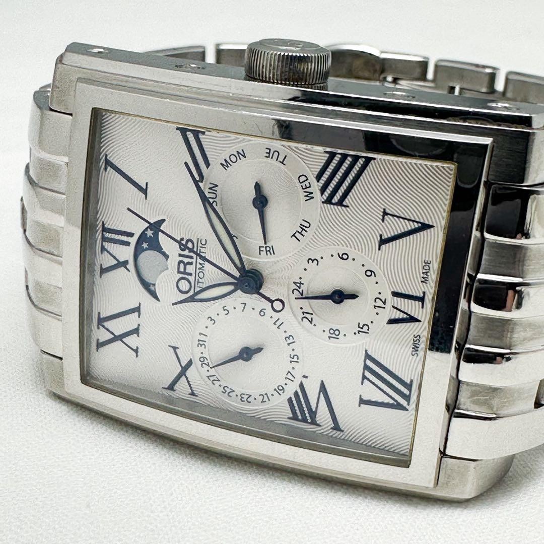 Oris 7658 Rectangular Moon Phase Automatic Watch … - image 2