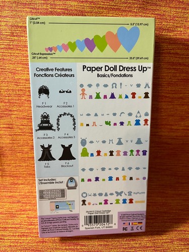 Cricut Form Patrone, Cricut Kunst Patrone, Papierpuppe, Papierbasteln - Bild 2 von 3