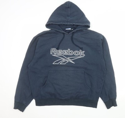Pullover Hoodie Herren UK Größe L Reebok Blau