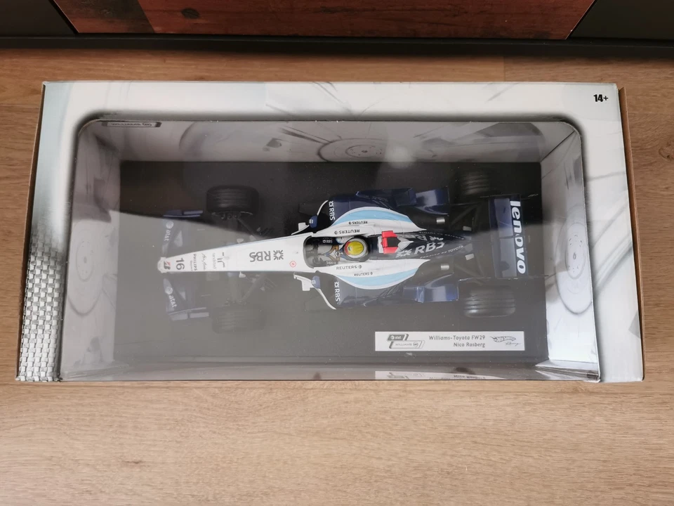 Williams Toyota FW29 - 2007 Nico Rosberg 1:18 F1 Modell HotWheels - Bild 2 von 2