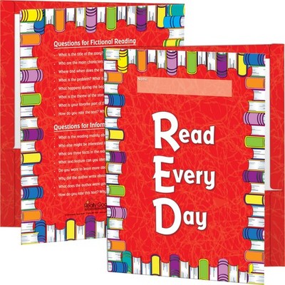Really Good Stuff Read Every Day Student Folders - Pack of 12, 9''?'' x 12'' Lam...