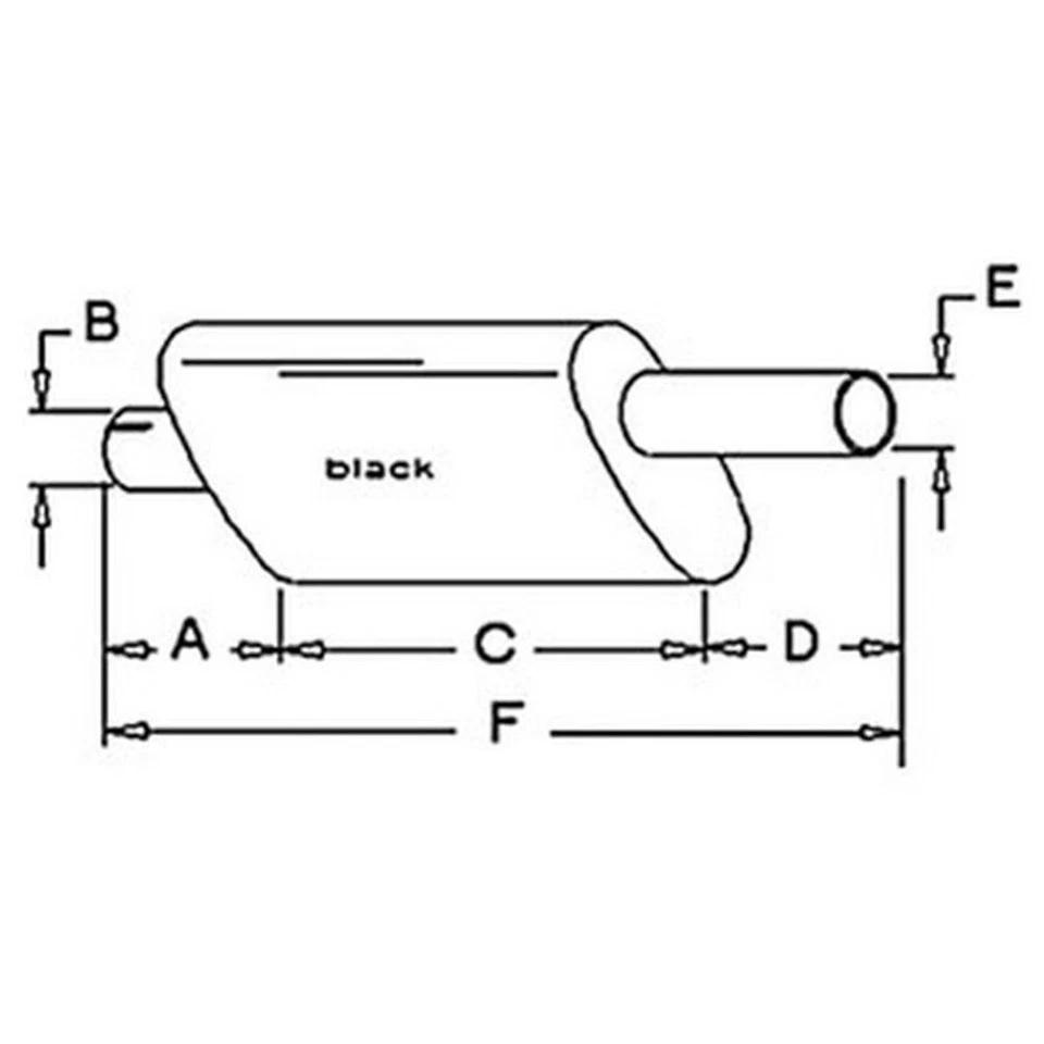 Muffler Fits Case IH 480B 480C 480D 480LL 580B 580C 580D 580SD 584D 585D A39561 - Image 2 of 4