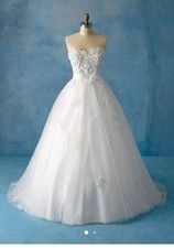 Alfred Angelo Snow White 207 Wedding Dress Size 10 In Light Ivory