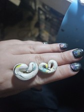 Polymer Clay Heart Earrings