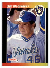 Bill Wegman 1989 Donruss #293 Milwaukee Brewers VTG Baseball *326