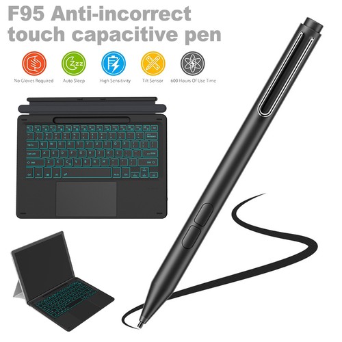 For Microsoft Surface Pro 9/9 5G/8/7/7+/6/5/4/3 Wireless Keyboard & Stylus Pen - Picture 32 of 37
