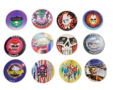Vintage 90s Skeleton/Poison Pogs Lot -12