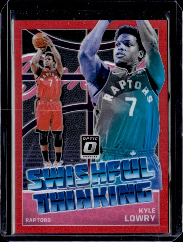 2018-19 Donruss Optic #3 Kyle Lowry Swishful Thinking Red #/99