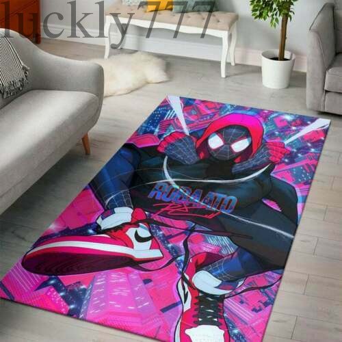 Spider-Man Miles Morales Anti-Skid Area Rugs Living Room Soft Floor Mats Carpets - Picture 3 of 29