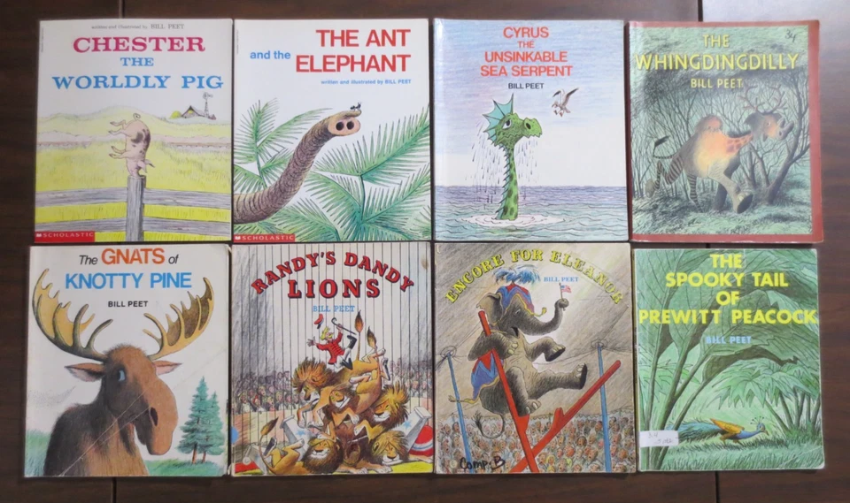 Lot of 8 Books BY BILL PEET Vintage Paperbacks CHESTER THE WORLDLY PIG - Image 2 of 4