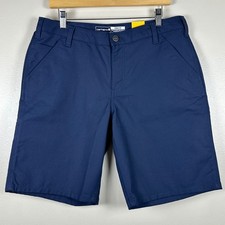 Carhartt Women's 12 Work Shorts Navy Blue Rugged Flex Canvas Workwear NEW