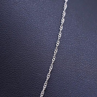 18  1mm, vintage sterling silver 925 twisted curb chain necklace
