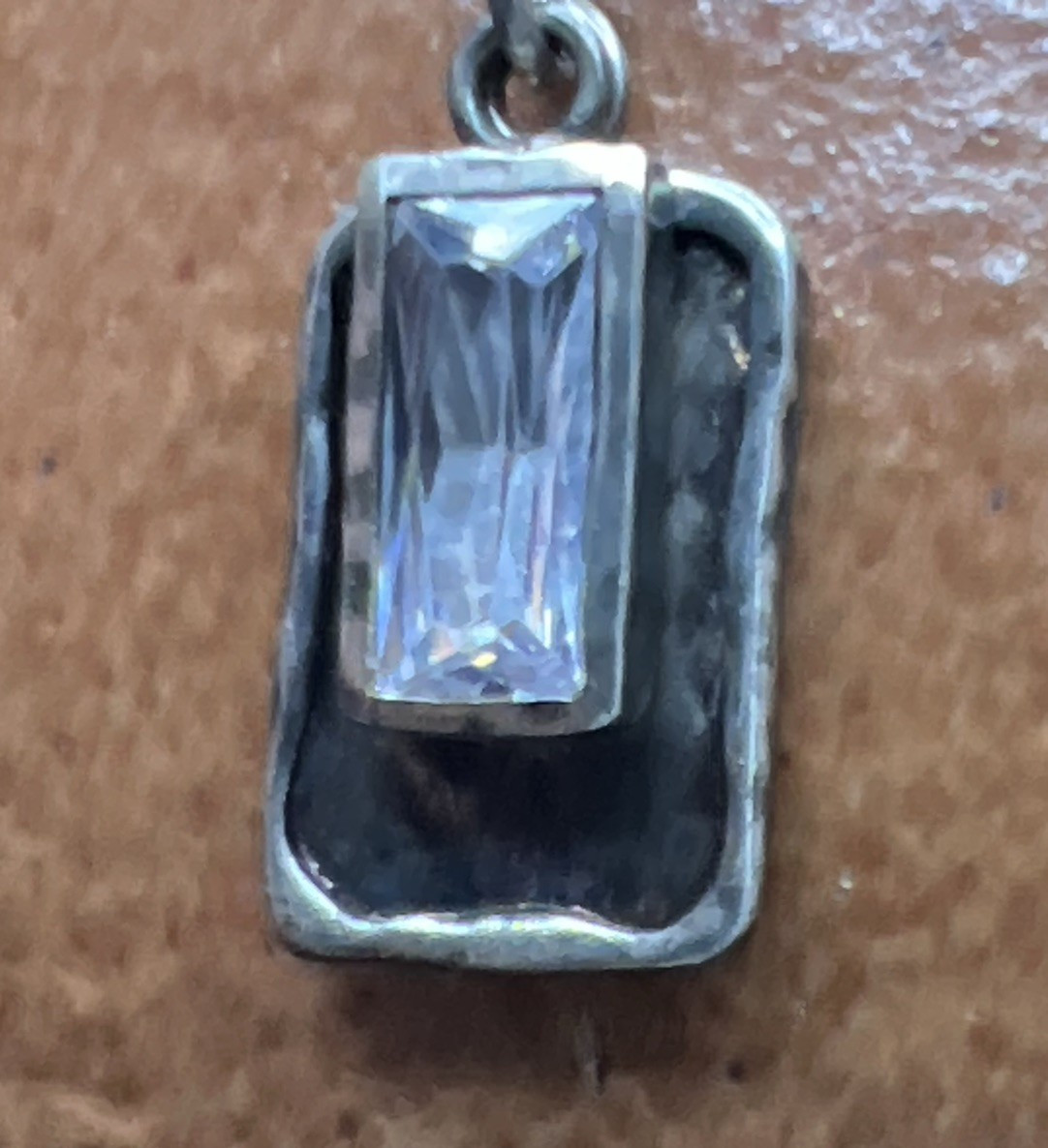 Silpada ~ N3097 Creative Spark ~  Pendant Necklace CZ 925 Sterling Silver ~ 16”