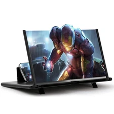 Screen Magnifier for Cell Phone, Magnifying HD 3D Amplifier Phone Stand with ...