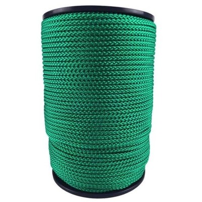 4 mm smaragdgrün geflochtenes Polypropylen Seil 100 Meter Rolle Poly Segelbootfahren