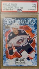 Adam Fantilli Rookie 2023-24 Upper Deck Allure Iced Breakaway IB-9 Red /99 PSA 9