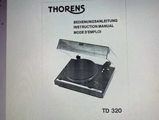 Thorens Td 320 User Manual Digital