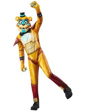 Rubies Boys Five Nights at Freddy's Glamrock Freddy Costume, Medium and Large