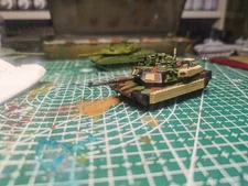 Handmade 3D Printed 1/144 American Abrams M1A2  Tank Model Finished Product