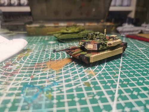 Handmade 3D Printed 1/144 American Abrams M1A2 Tank Model Finished Product - Picture 1 of 4