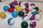 Variety Of Vintage Pokemon Balls (Characters Inside) -- Lot of 24 -- None Alike