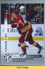 2023 Upper Deck Game Dated Moments Rookie Debut /1199 Connor Zary #14 READ 0s6k