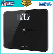 Extra-Wide/Ultra-Thick Digital Body Weight Bathroom Scale with 3 Inch Large E...
