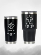 NEW ORLEANS SAINTS | 20/30OZ | ENGRAVED TUMBLERS | CUSTOM | FREE PERSONALIZATION