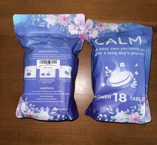 Lot 2 Bags 18 Tablets Body Restore Shower Steamers Aromatherapy Calm Total 36