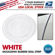 236inch Car Door Edge Guard Moulding Trim Rubber Edge Strip Seal Protector White