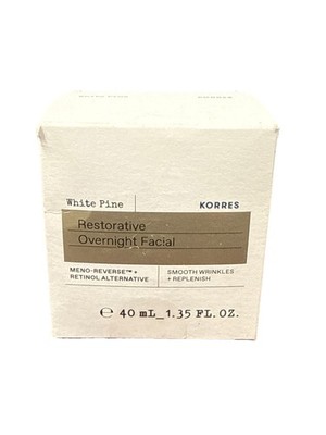 Korres White Pine Restorative Overnight Facial 1.35 fl oz Brand New In Box