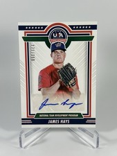 2022 Panini Stars & Stripes USA NTDP James Hays #NTDP-JH Auto Autograph /399