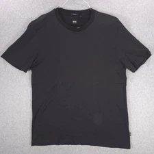 Hugo Boss Black Mercerised Textured Cotton Crew Casual Shirt Mens Large