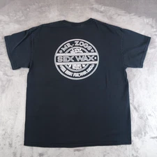 Vintage Mr. Zogs Sex Wax T-Shirt Size L Surf Skate Logo Black Y2K