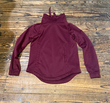 North Face Jazzer Funnel Neck Pullover Sweatshirt Women's Size Small Burgundy